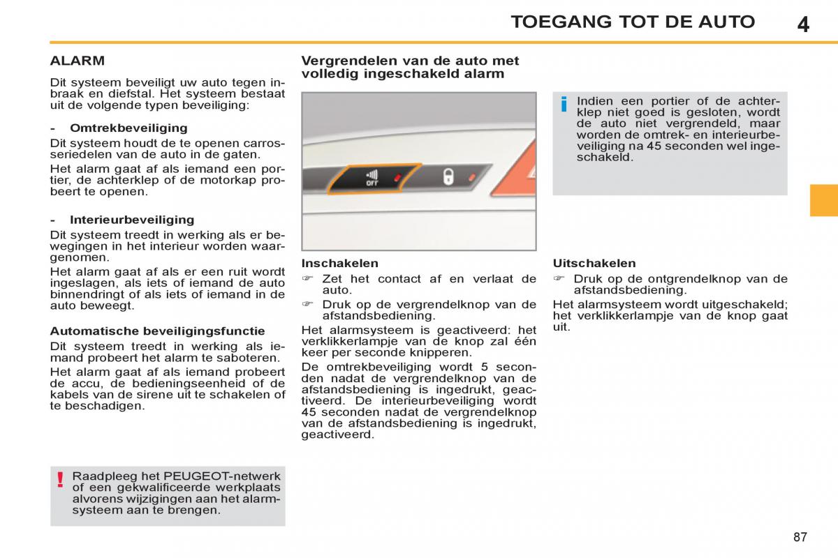 Peugeot 308 SW I 1 handleiding / page 89