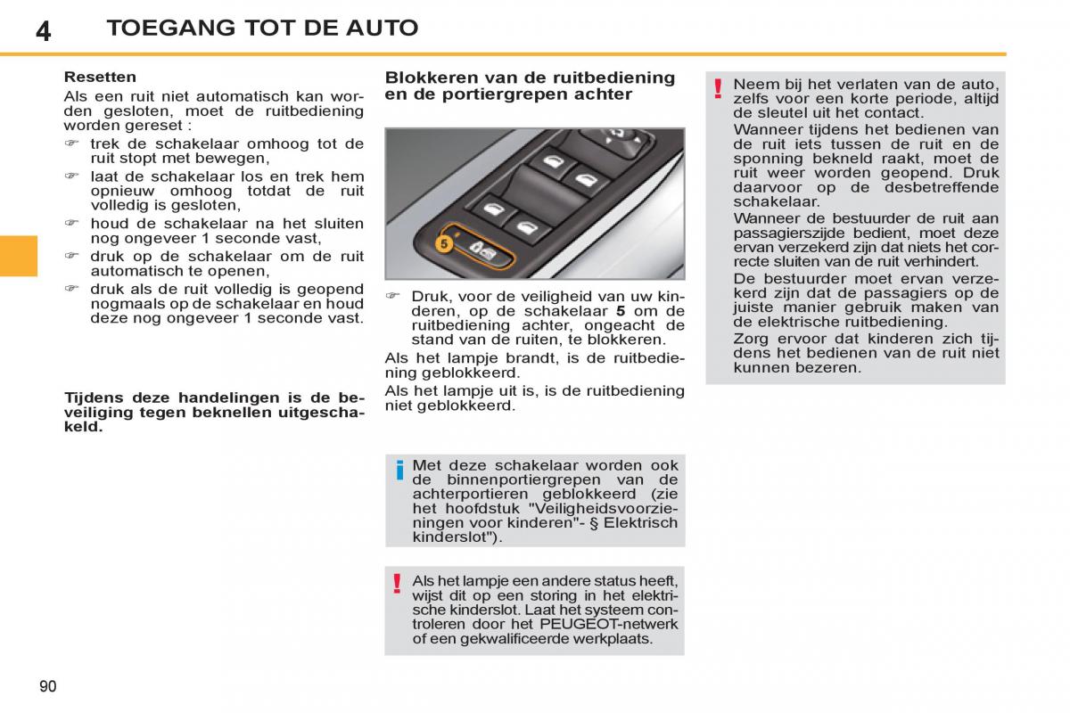 Peugeot 308 SW I 1 handleiding / page 92