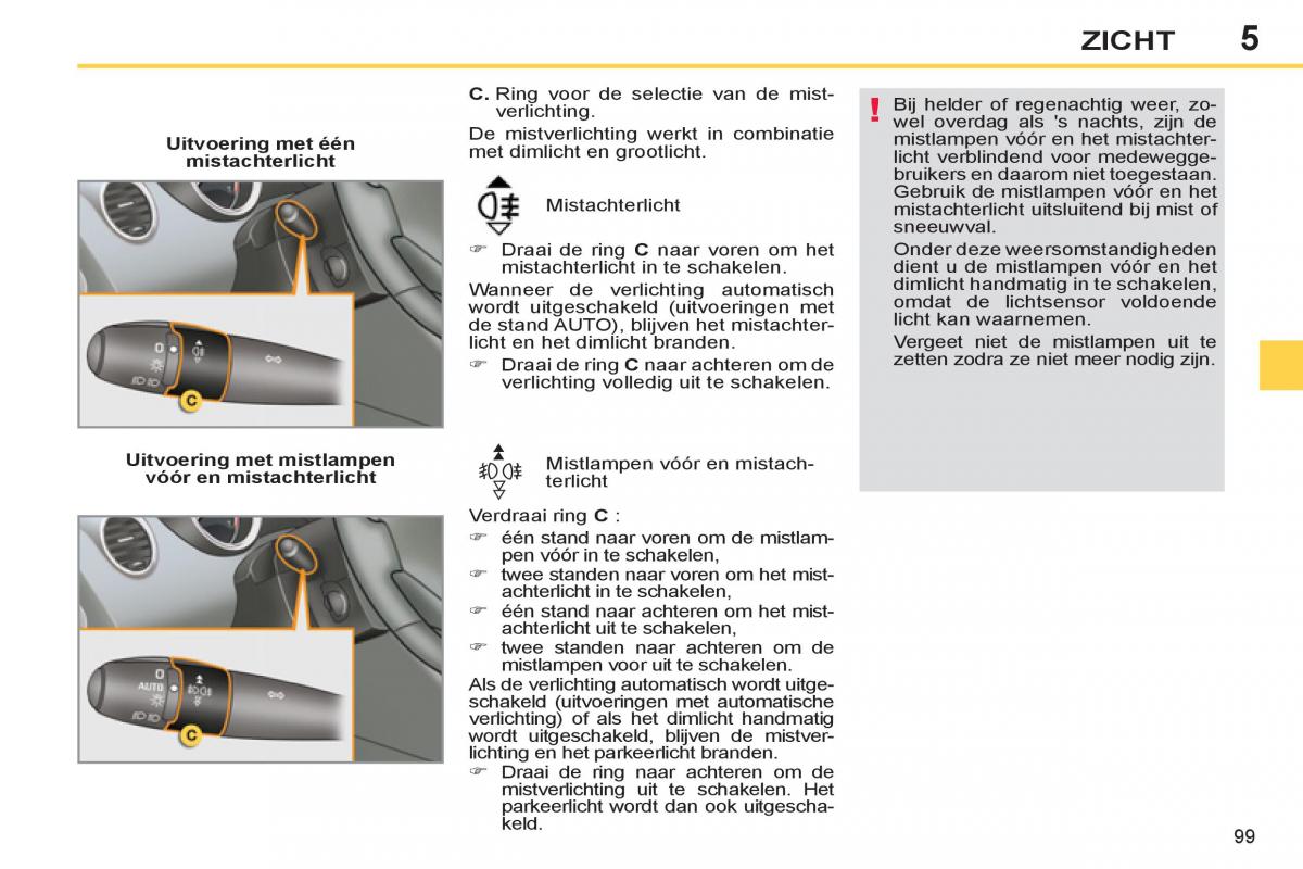 Peugeot 308 SW I 1 handleiding / page 101