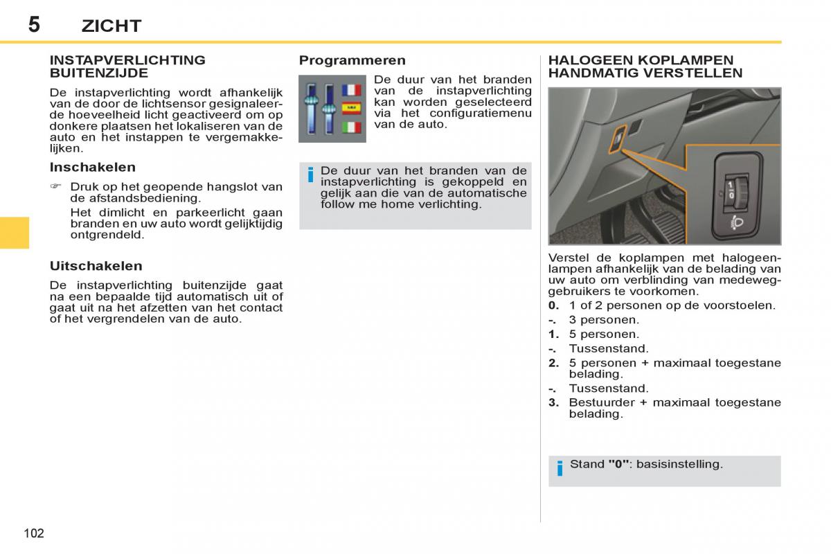 Peugeot 308 SW I 1 handleiding / page 104