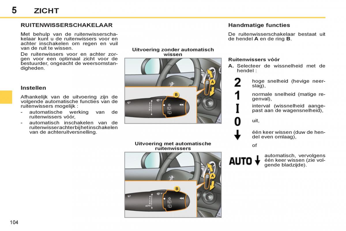 Peugeot 308 SW I 1 handleiding / page 106