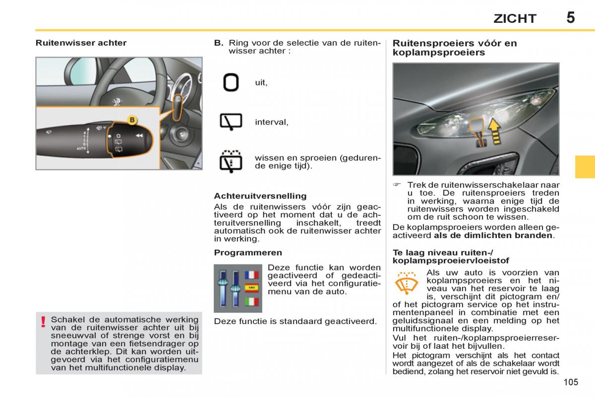 Peugeot 308 SW I 1 handleiding / page 107