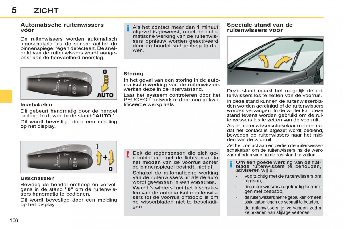 Peugeot 308 SW I 1 handleiding / page 108