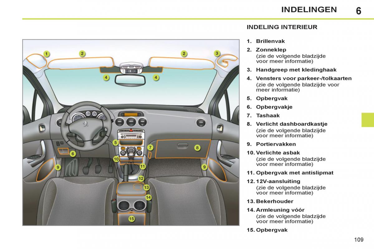 Peugeot 308 SW I 1 handleiding / page 111