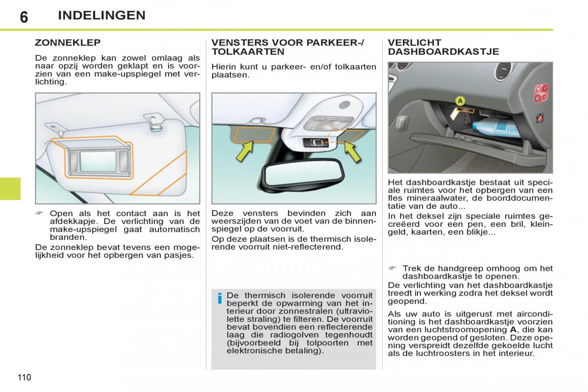 Peugeot 308 SW I 1 handleiding / page 112