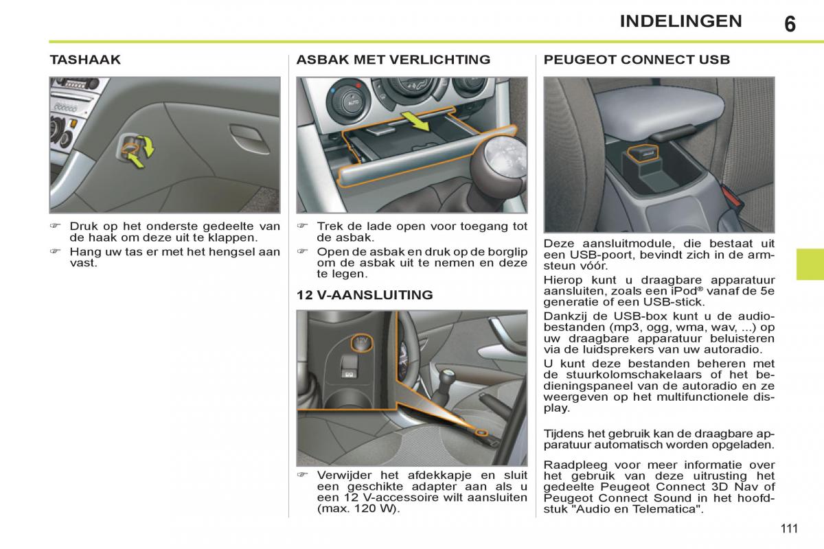 Peugeot 308 SW I 1 handleiding / page 113