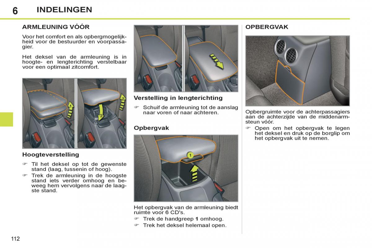 Peugeot 308 SW I 1 handleiding / page 114