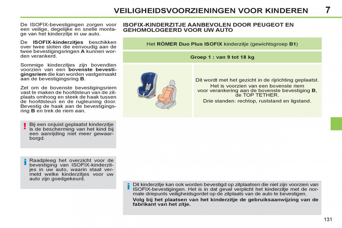 Peugeot 308 SW I 1 handleiding / page 133