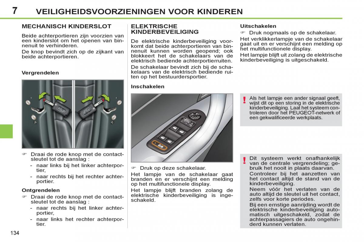 Peugeot 308 SW I 1 handleiding / page 136