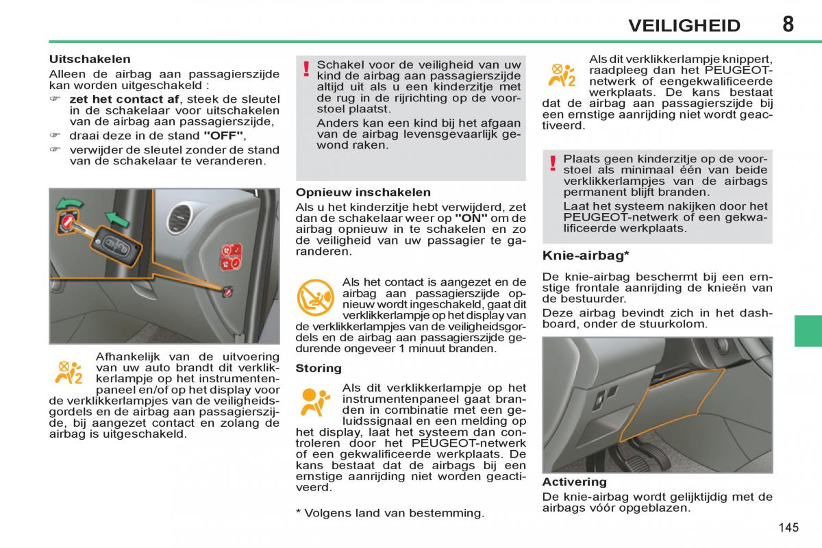 Peugeot 308 SW I 1 handleiding / page 147