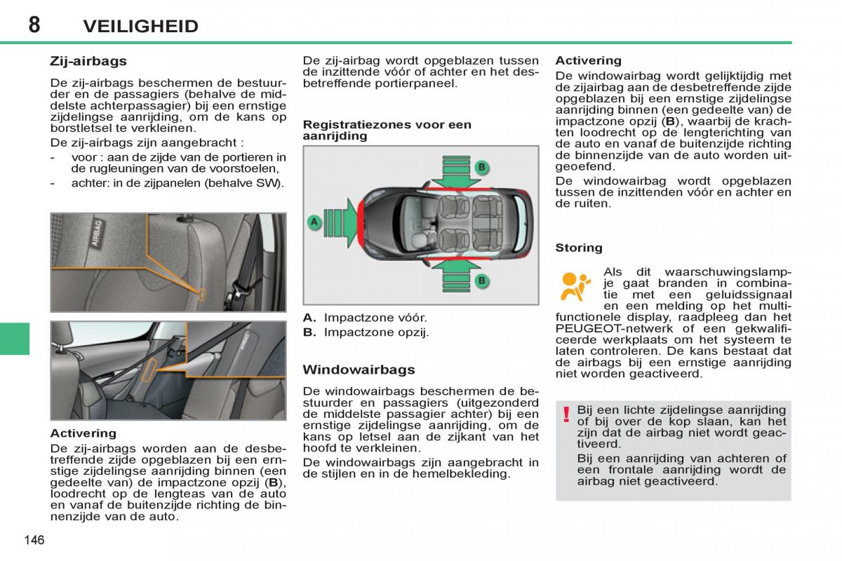 Peugeot 308 SW I 1 handleiding / page 148