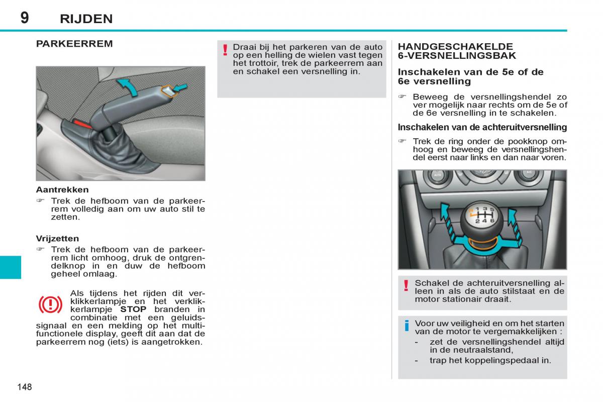 Peugeot 308 SW I 1 handleiding / page 150