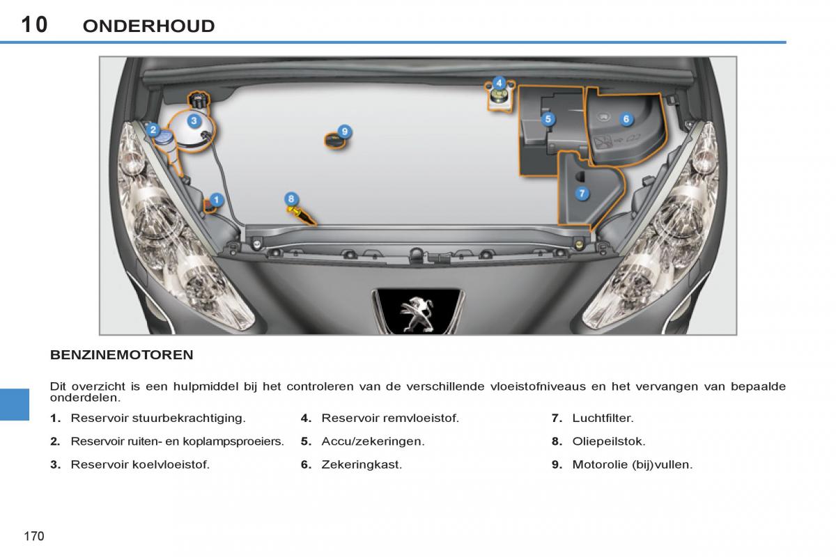 Peugeot 308 SW I 1 handleiding / page 172