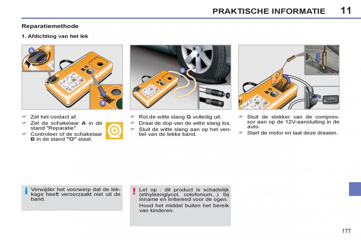 Peugeot 308 SW I 1 handleiding / page 179