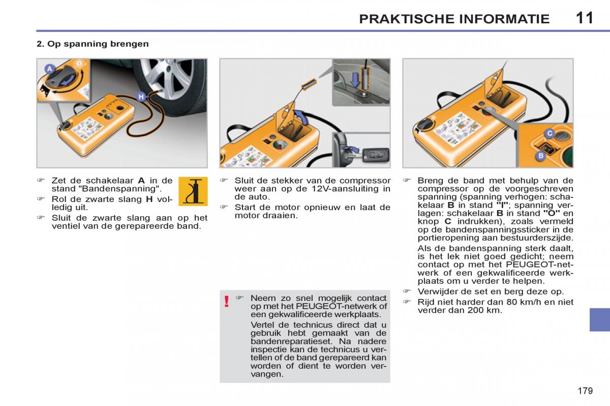 Peugeot 308 SW I 1 handleiding / page 181