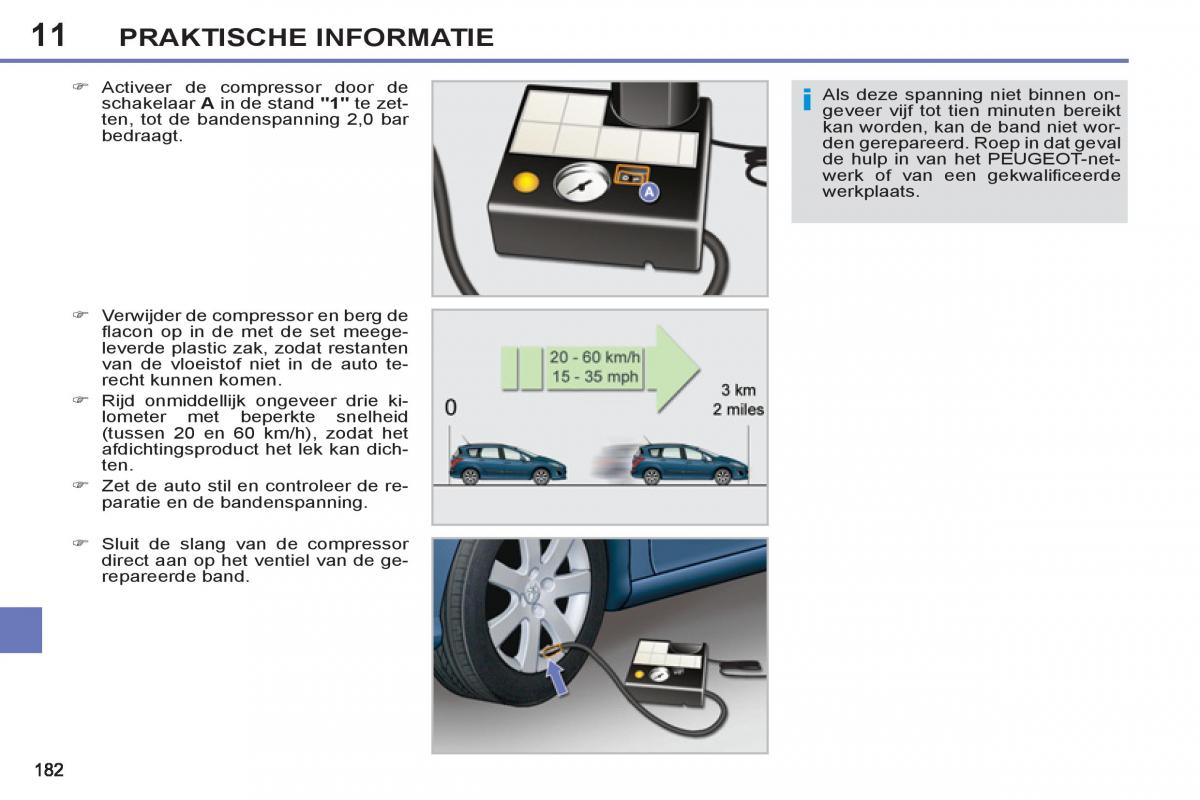 Peugeot 308 SW I 1 handleiding / page 184