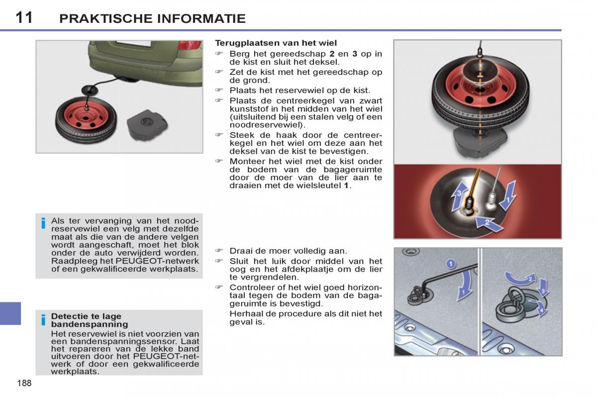 Peugeot 308 SW I 1 handleiding / page 190