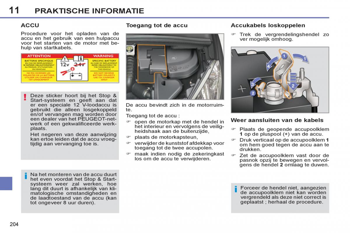 Peugeot 308 SW I 1 handleiding / page 206