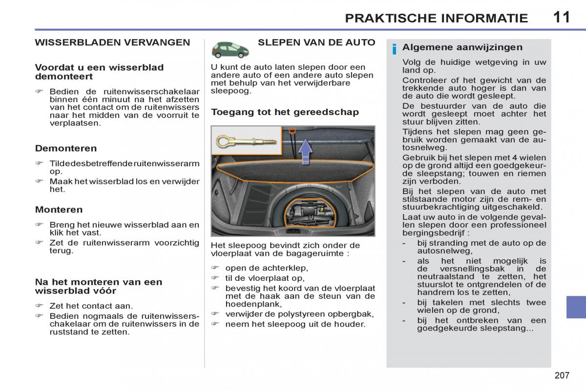 Peugeot 308 SW I 1 handleiding / page 209