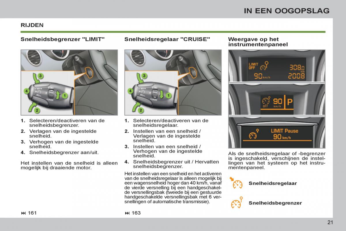 Peugeot 308 SW I 1 handleiding / page 23