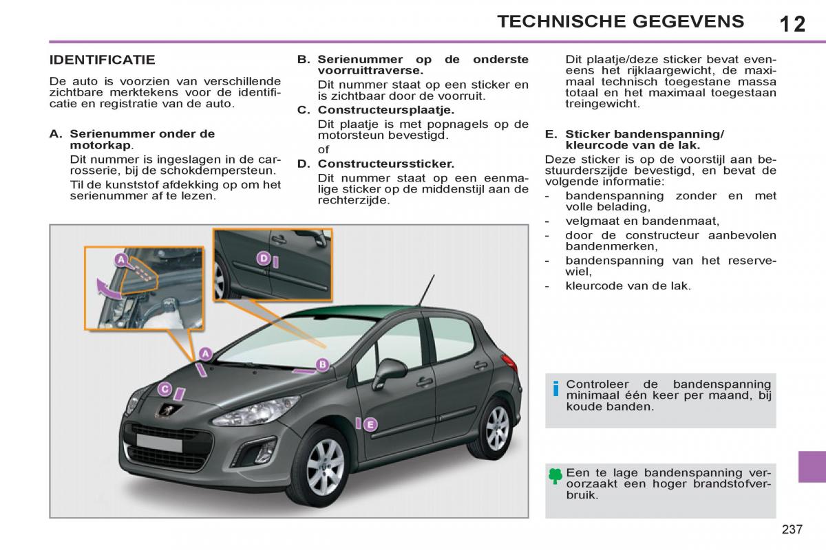 Peugeot 308 SW I 1 handleiding / page 239