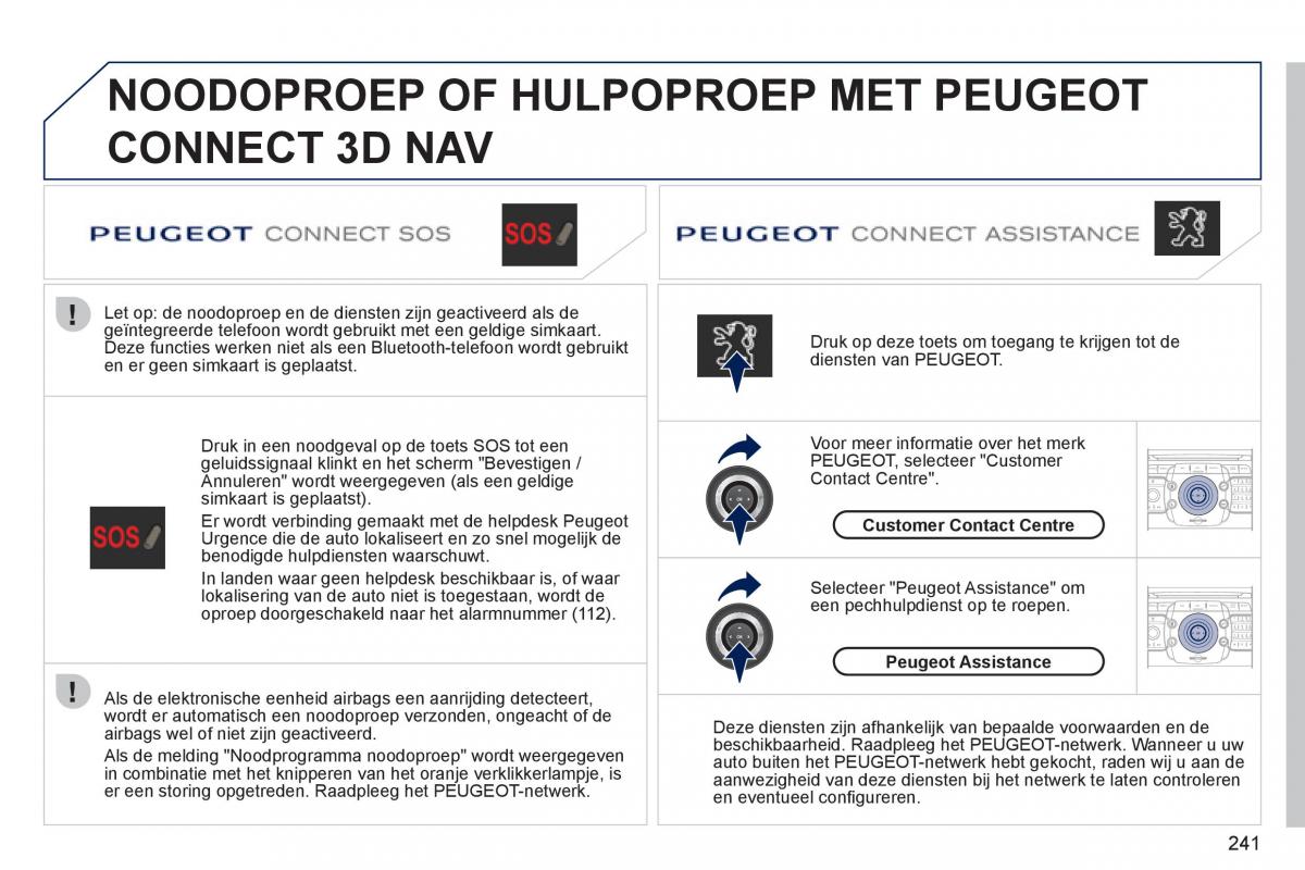 Peugeot 308 SW I 1 handleiding / page 243