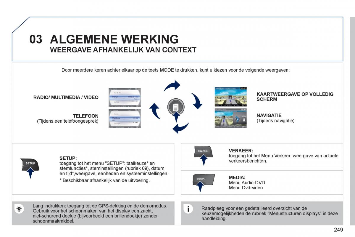 Peugeot 308 SW I 1 handleiding / page 251