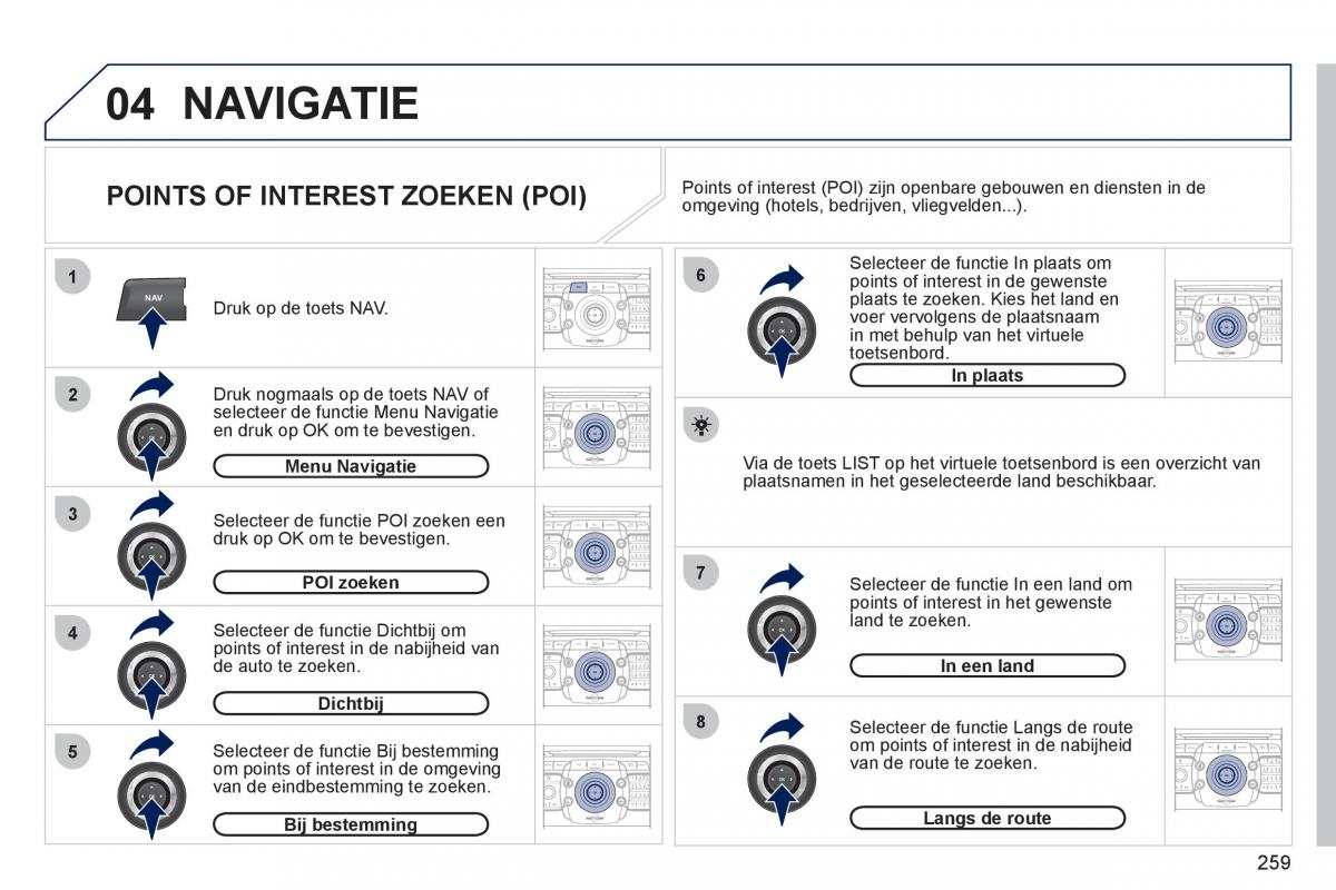 Peugeot 308 SW I 1 handleiding / page 261