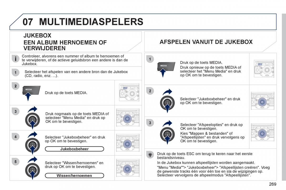 Peugeot 308 SW I 1 handleiding / page 271