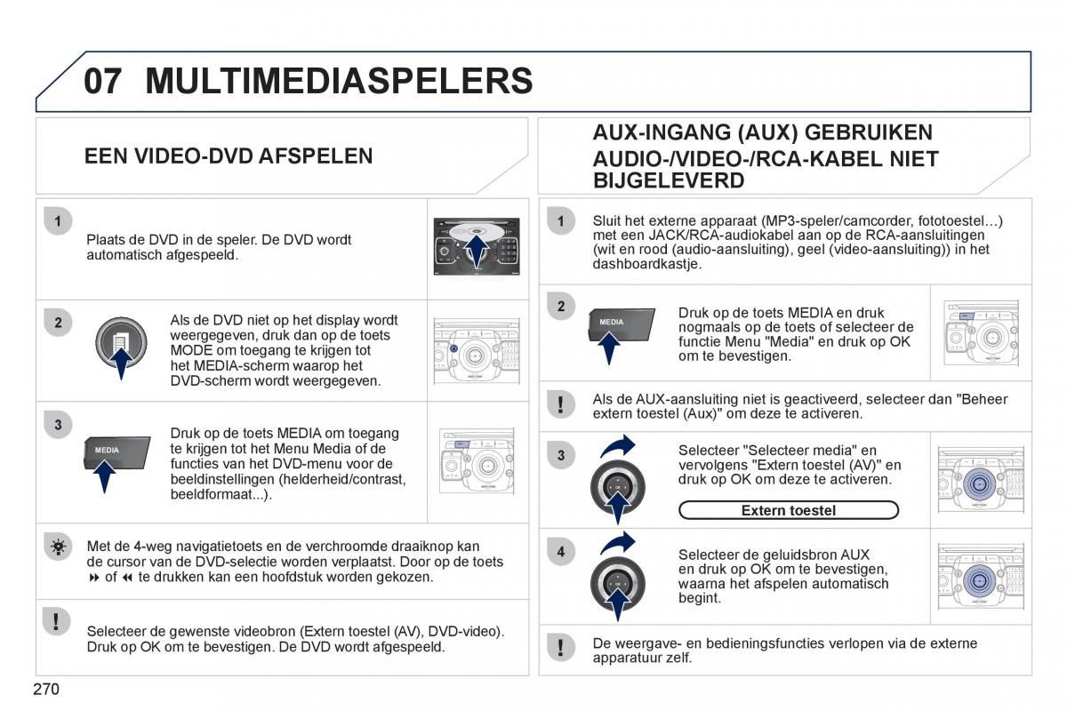 Peugeot 308 SW I 1 handleiding / page 272