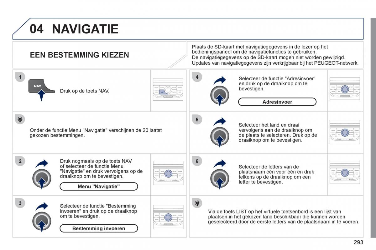 Peugeot 308 SW I 1 handleiding / page 295