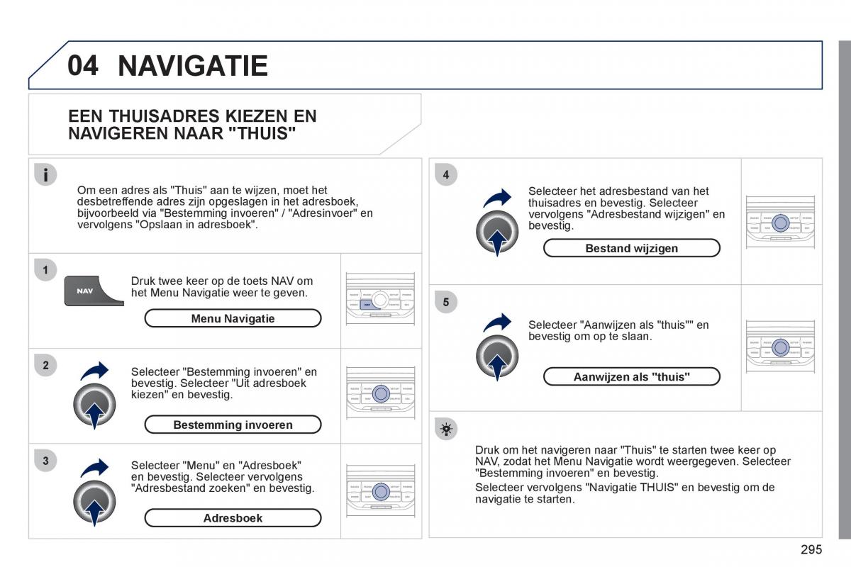 Peugeot 308 SW I 1 handleiding / page 297