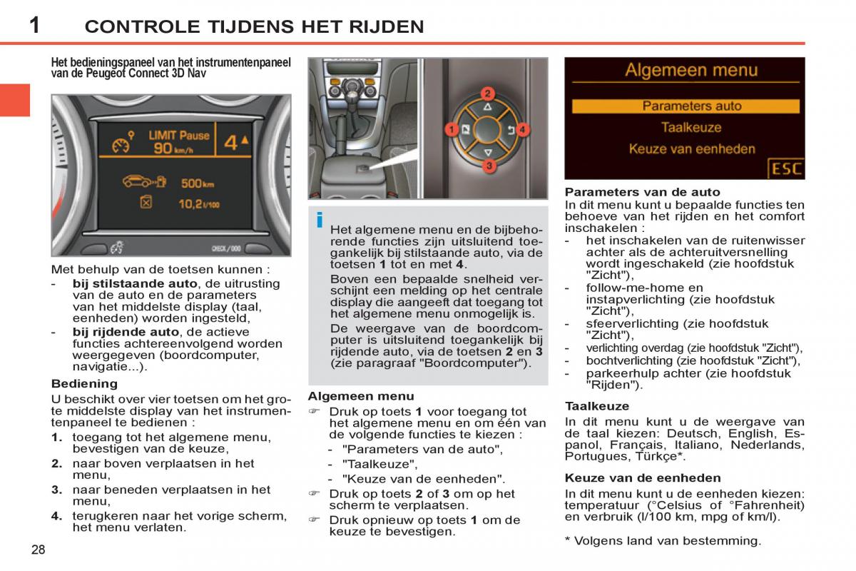 Peugeot 308 SW I 1 handleiding / page 30