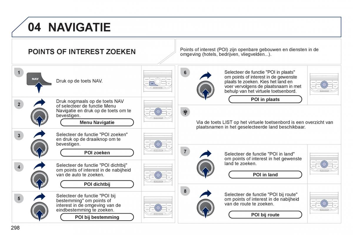 Peugeot 308 SW I 1 handleiding / page 300