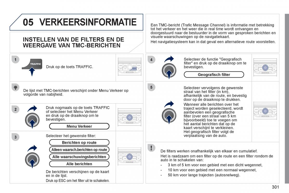 Peugeot 308 SW I 1 handleiding / page 303