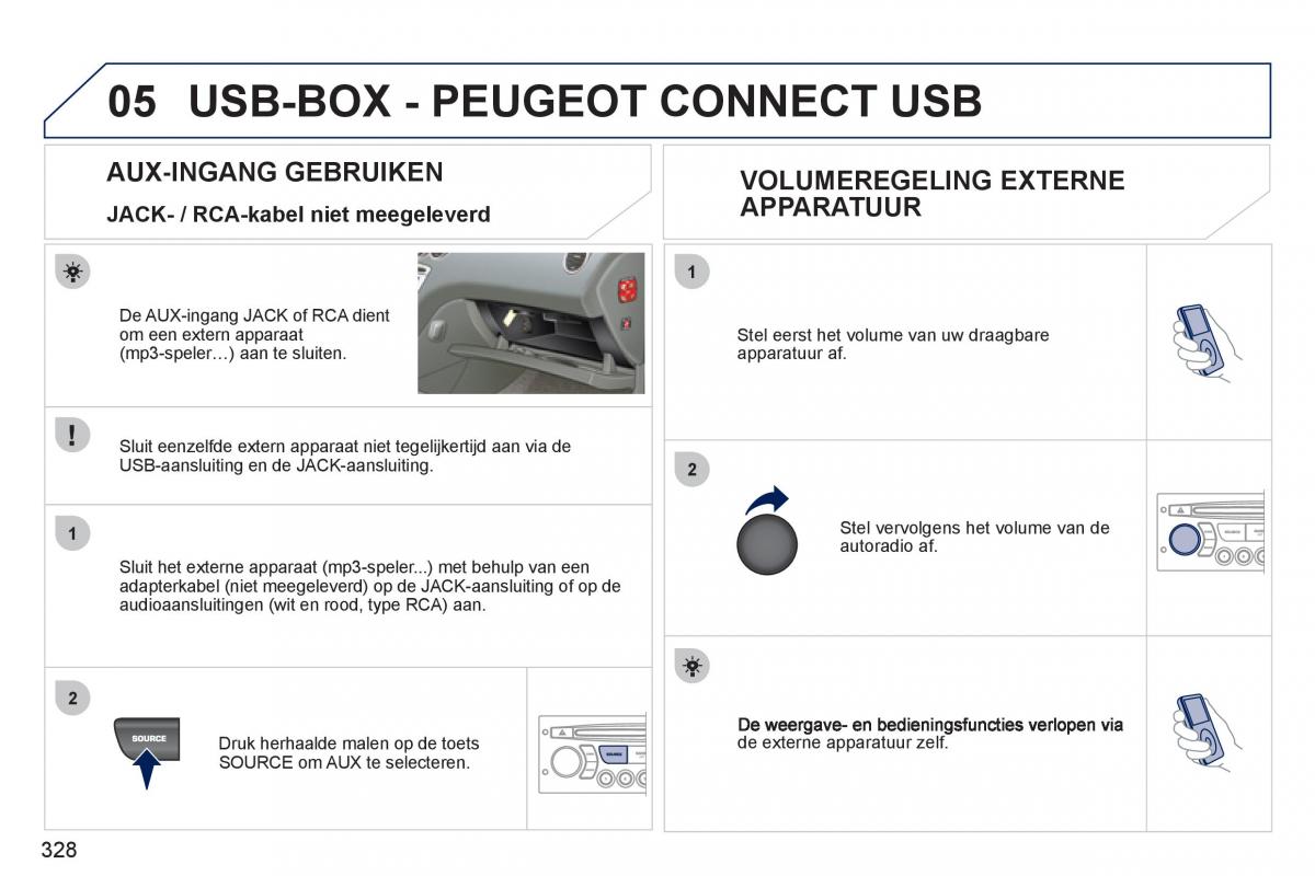 Peugeot 308 SW I 1 handleiding / page 330