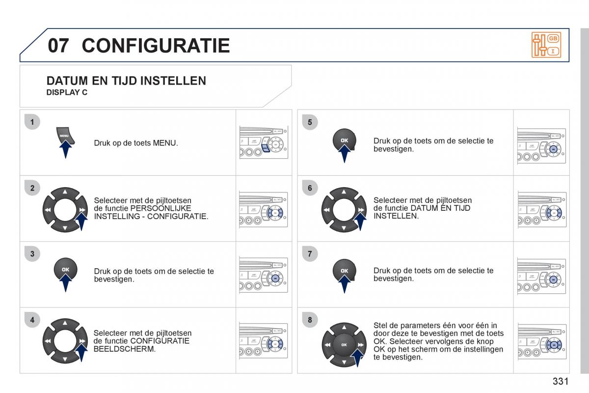 Peugeot 308 SW I 1 handleiding / page 333