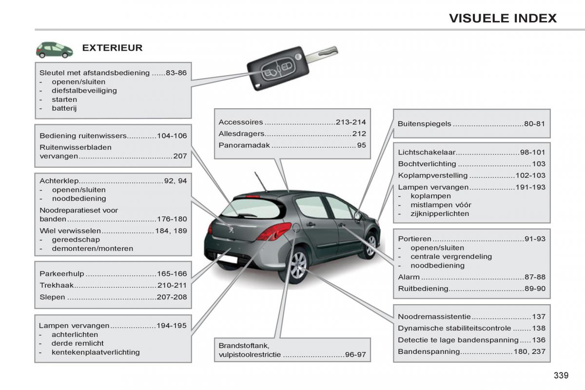 Peugeot 308 SW I 1 handleiding / page 341