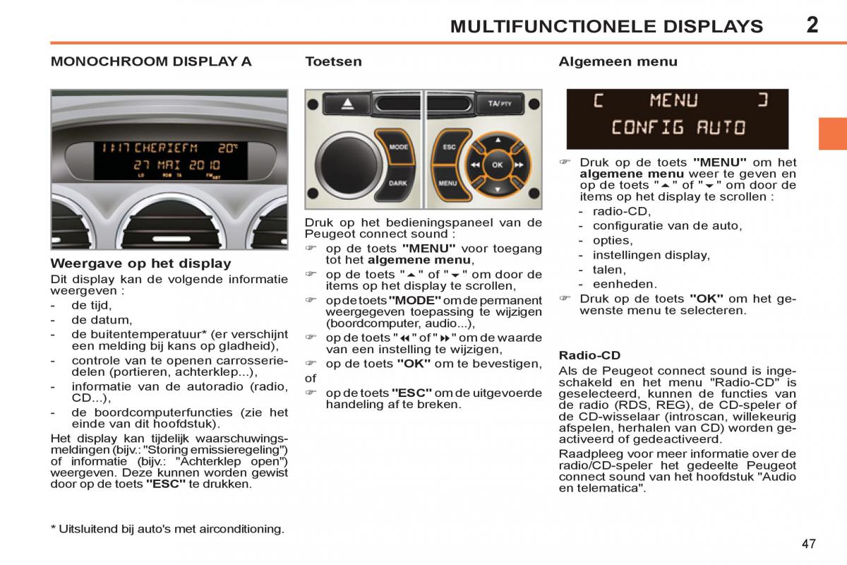 Peugeot 308 SW I 1 handleiding / page 49