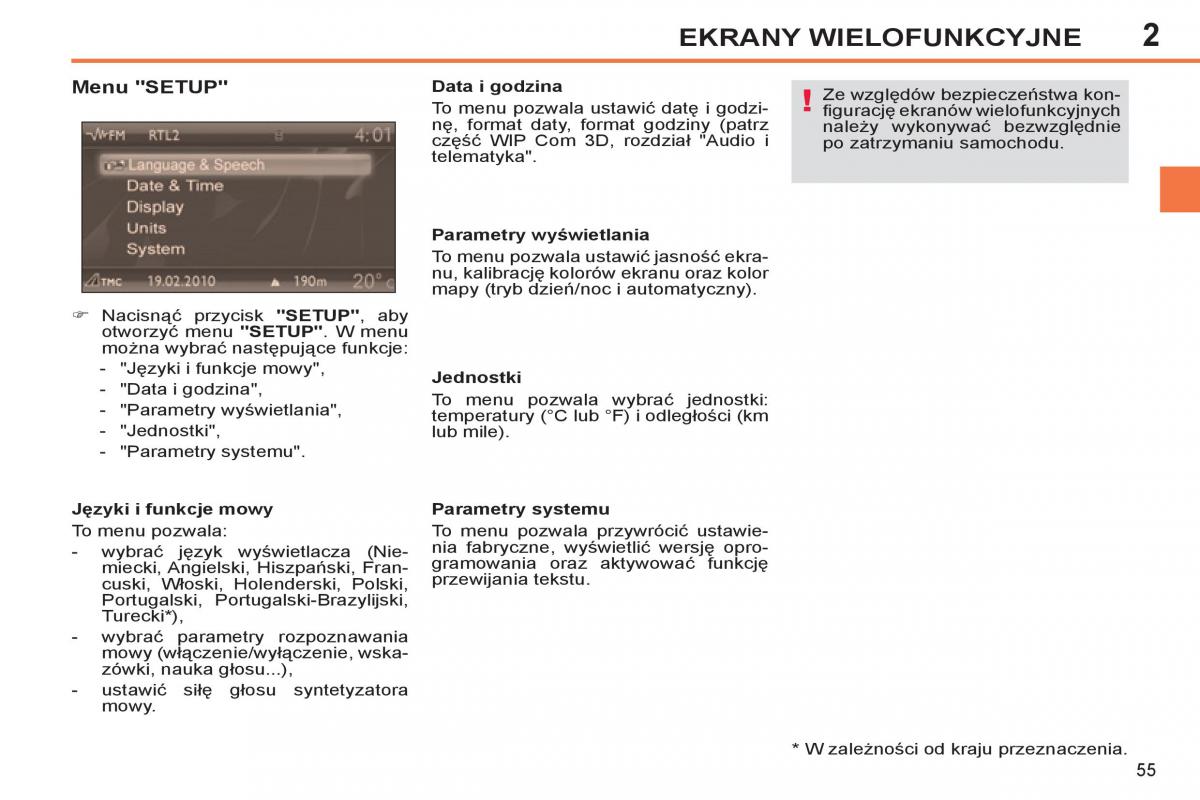 Peugeot 308 SW I 1 instrukcja obslugi / page 57