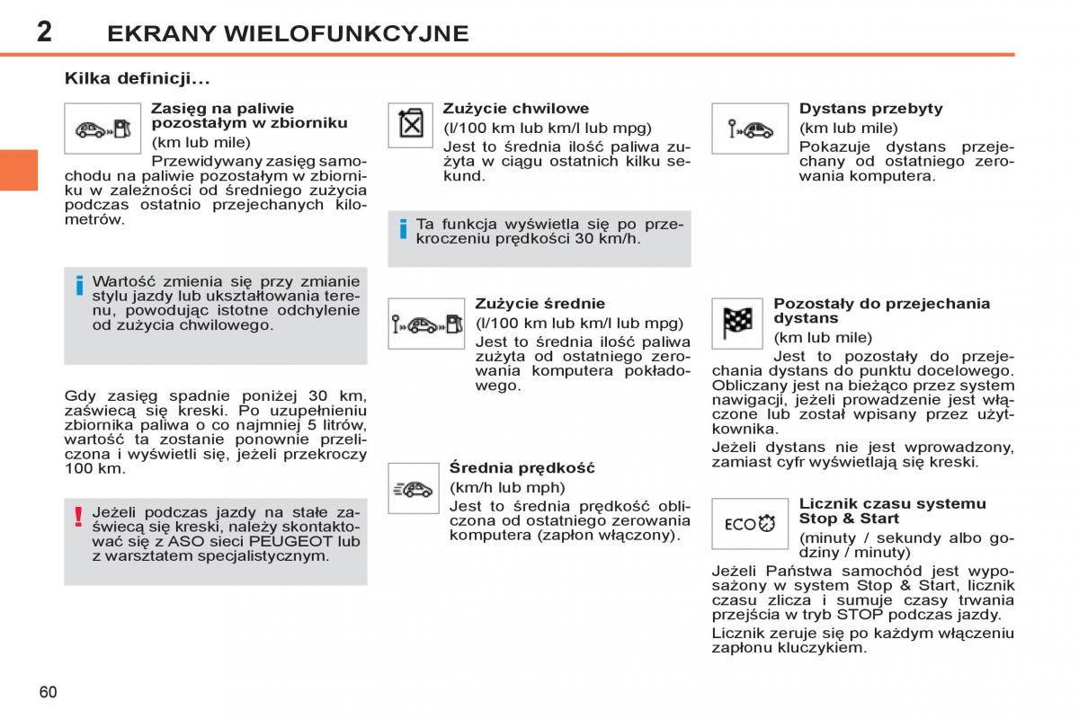 Peugeot 308 SW I 1 instrukcja obslugi / page 62