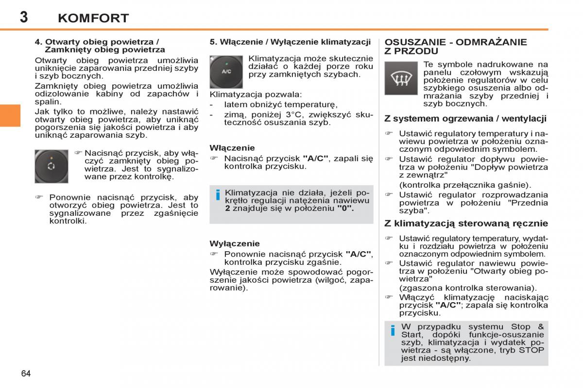 Peugeot 308 SW I 1 instrukcja obslugi / page 66