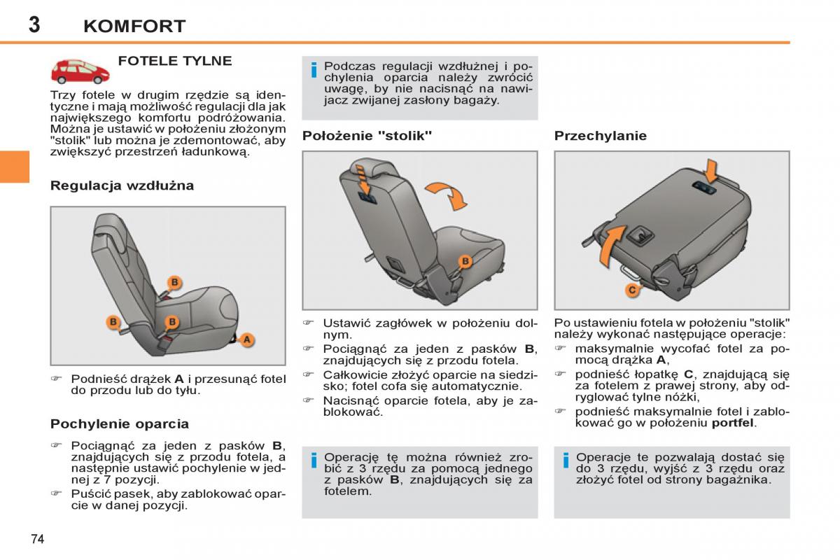 Peugeot 308 SW I 1 instrukcja obslugi / page 76