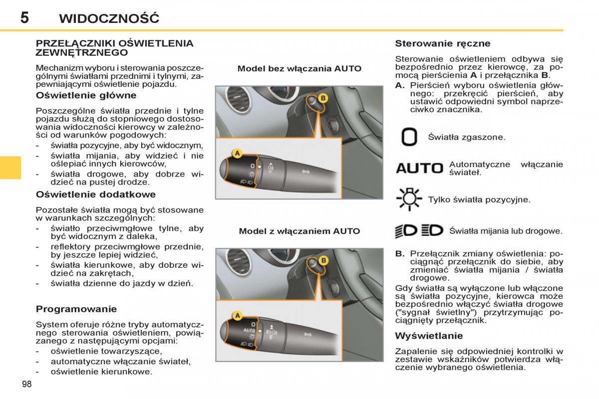 Peugeot 308 SW I 1 instrukcja obslugi / page 100