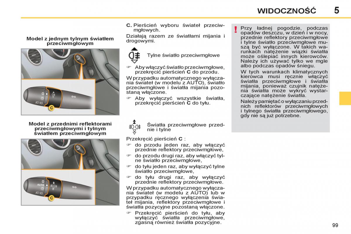 Peugeot 308 SW I 1 instrukcja obslugi / page 101