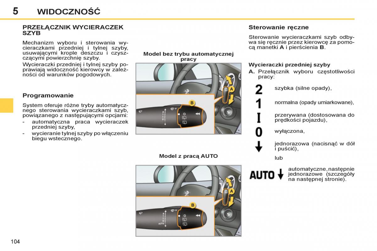 Peugeot 308 SW I 1 instrukcja obslugi / page 106