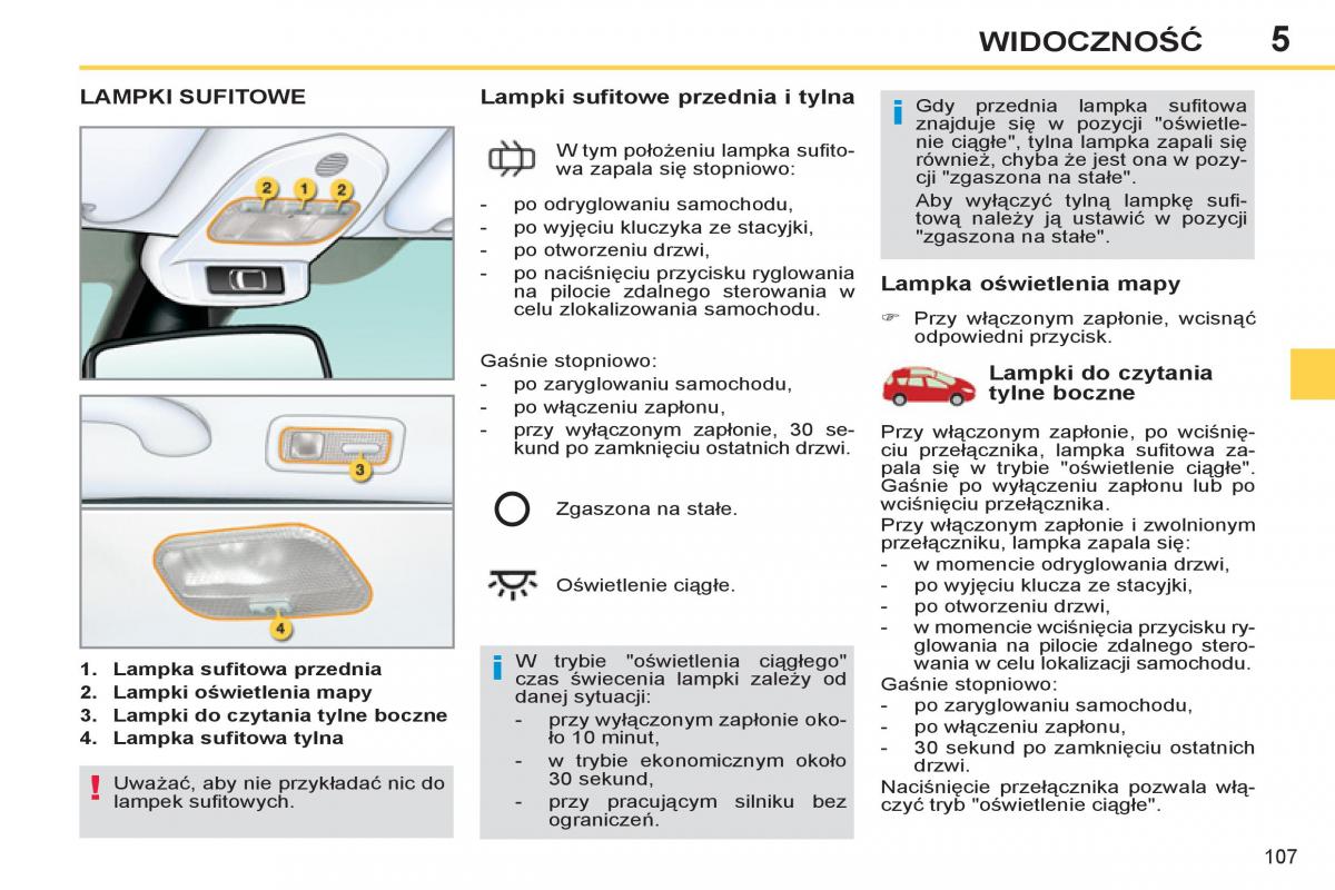 Peugeot 308 SW I 1 instrukcja obslugi / page 109