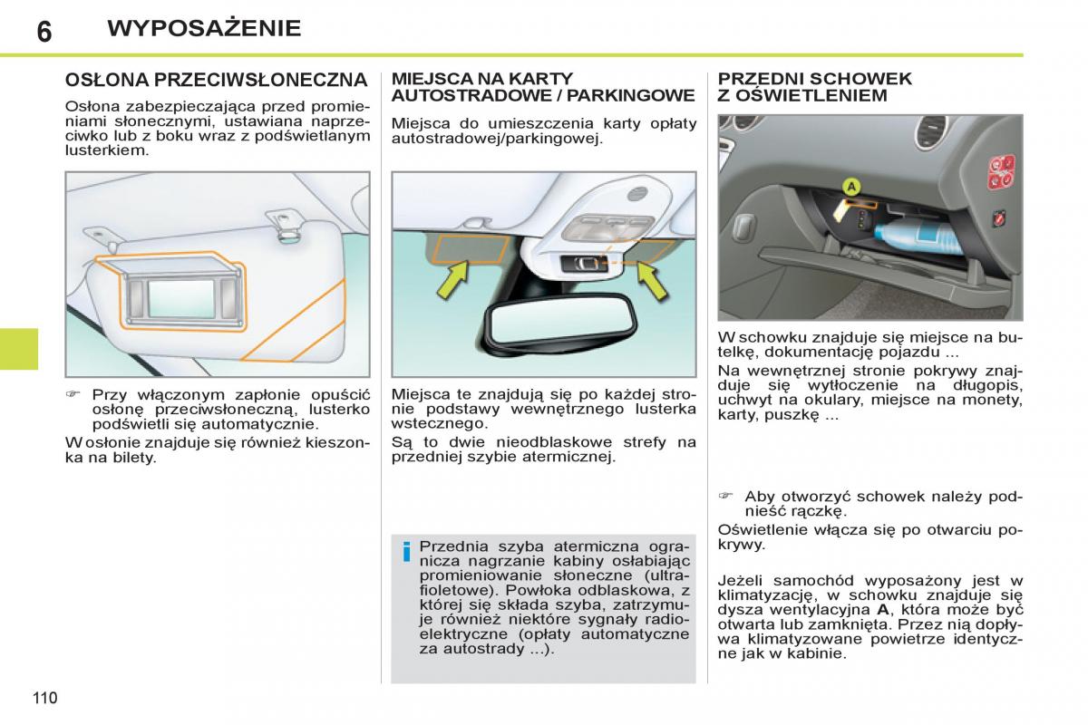 Peugeot 308 SW I 1 instrukcja obslugi / page 112