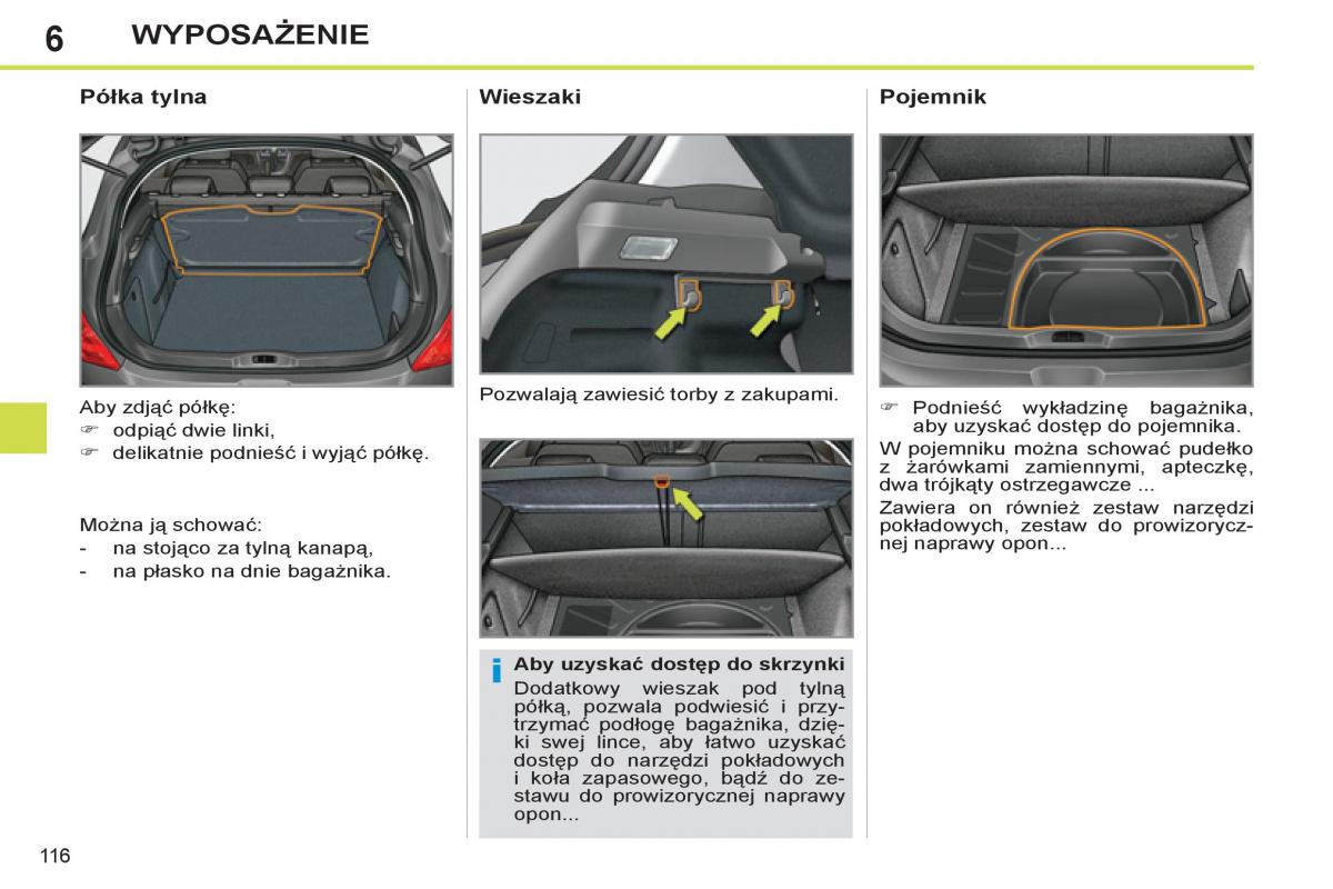 Peugeot 308 SW I 1 instrukcja obslugi / page 118