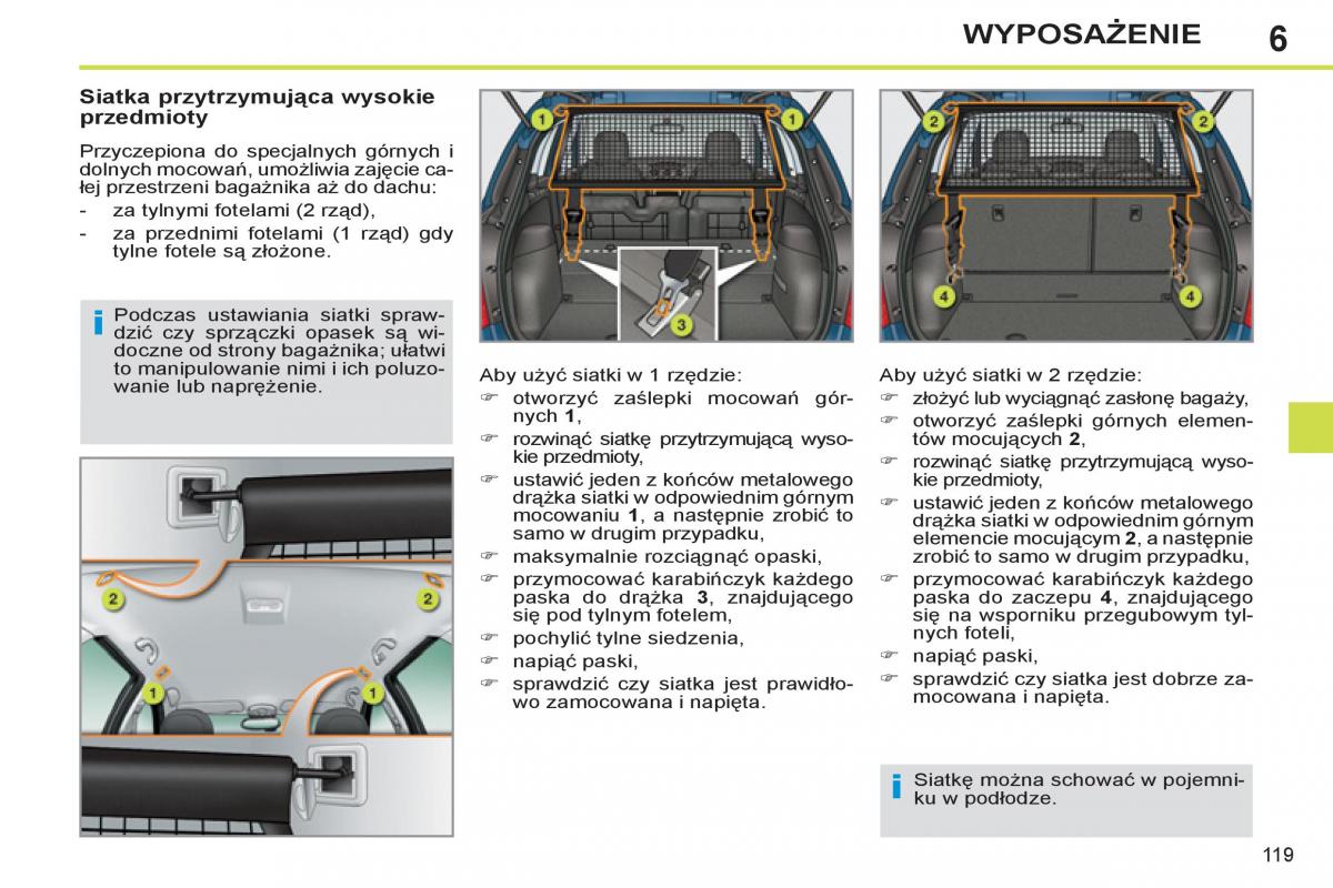 Peugeot 308 SW I 1 instrukcja obslugi / page 121